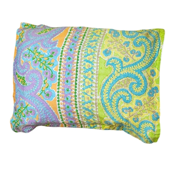 Echo Design Watercolor Floral Colorful Pillow Case - Picture 1 of 2